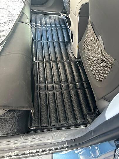 Hyundai Ioniq 5 2022-2024 (makyajsız) Uyumlu 5D Havuzlu Paspas | Eva Dolgulu Suni Deri | DeluxRider - 7